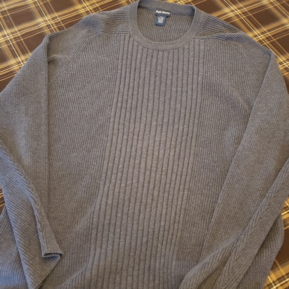 HIGH SIERRA BLUE KNIT RIBBED SWEATER XXL - Picture 4 of 8
